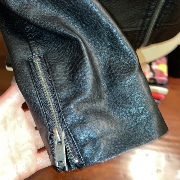 Aeropostale Vegan Leather Motorcycle Jacket - Picture 7 of 16